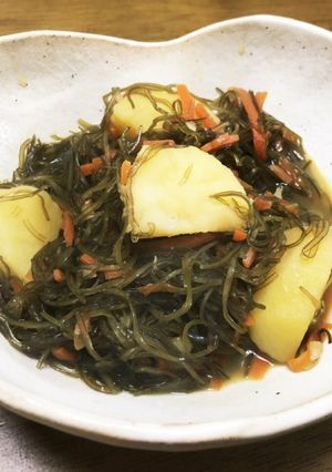 切り昆布と じゃが芋の煮物-レシピのメイン写真