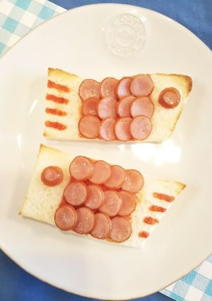 食パンで簡単☆おさかなウインナートースト-レシピのメイン写真