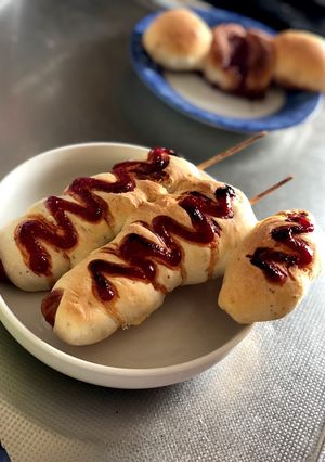 国産小麦粉でウインナーパン-レシピのメイン写真