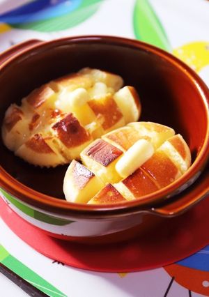 ベイクド北海道チーズ蒸しケーキ-レシピのメイン写真
