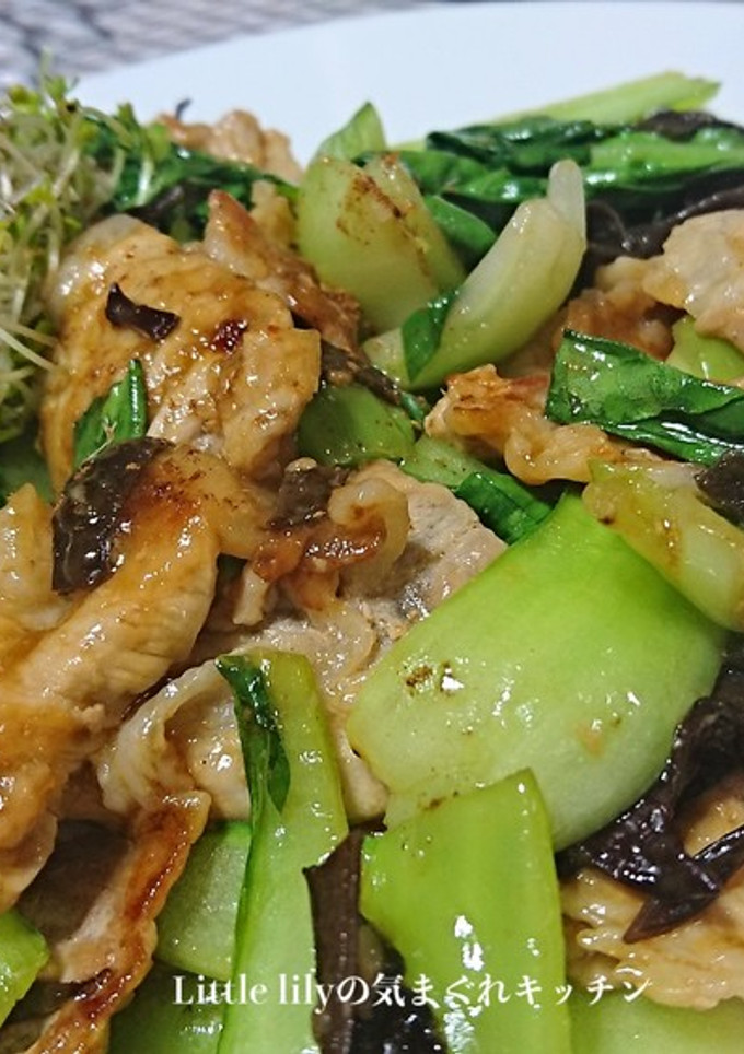 豚肉と青梗菜のオイスター風味-レシピのメイン写真
