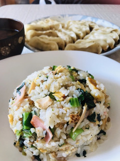鮭&小松菜with余り食材炒飯-レシピのメイン写真