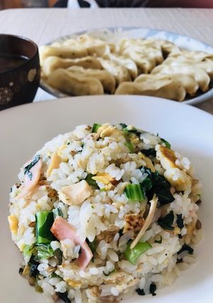 鮭&小松菜with余り食材炒飯-レシピのメイン写真