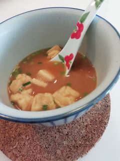 味噌ラーメンおかきスープ-レシピのメイン写真