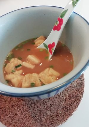 味噌ラーメンおかきスープ-レシピのメイン写真