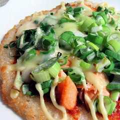 รูปของ 鮭マヨチーズのライスピザ