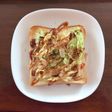 簡単!お好み焼き風トースト(*ˊᵕˋ*)
