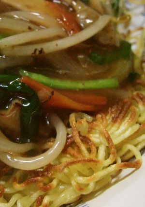 麺がパリ！あんかけ焼きそば！余り物でＯＫ-レシピのメイン写真
