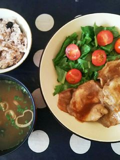 しょうが焼き定食-レシピのメイン写真