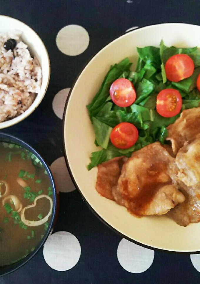 しょうが焼き定食-レシピのメイン写真