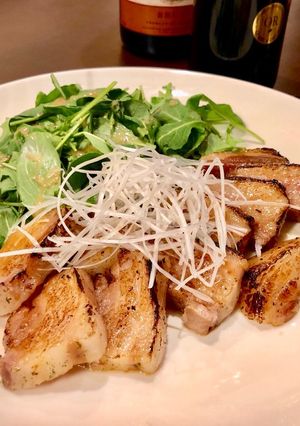 豚バラの低温調理 だし醤油の炙り-レシピのメイン写真