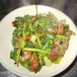 おいしい菜とラム肉の味噌炒め
