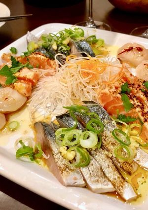 サーモン、真さば、帆立の炙りカルパッチョ-レシピのメイン写真