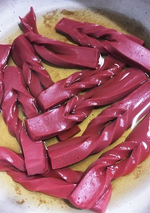 こんにゃくの煮物♪今回は赤こんにゃく♭-レシピのメイン写真