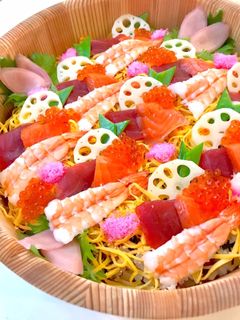 【ひな祭り】海鮮 ちらし寿司-レシピのメイン写真