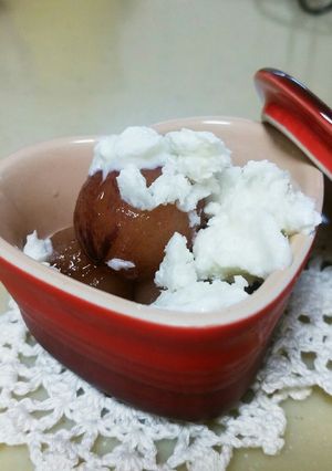 ぶどうとフローズンヨーグルトのデザート-レシピのメイン写真