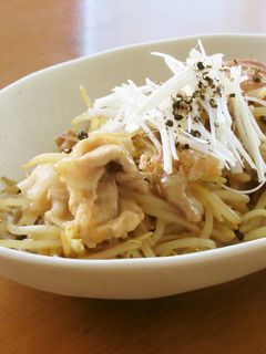 豚こま肉ともやしの香味醤油炒め-レシピのメイン写真