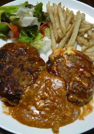 簡単ハンバーグ-レシピのメイン写真