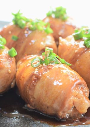 ～豚バラおかず～肉巻き卵の照り焼き☆彡-レシピのメイン写真