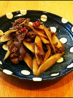 牛肉のきんぴらごぼう(中華風)-レシピのメイン写真