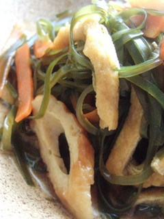 ヘルシー!すき(ひき)昆布の簡単煮物!!-レシピのメイン写真