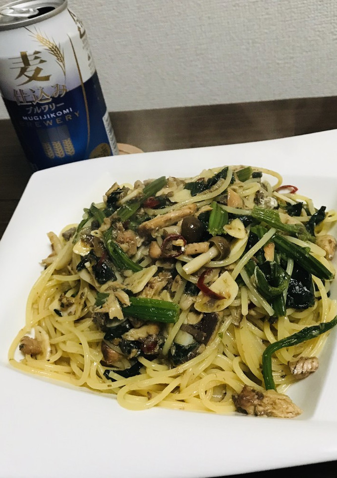 包丁を使わない鰯の缶詰の和風パスタ-レシピのメイン写真