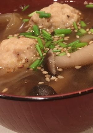 白菜たっぷり♡和風肉団子スープ-レシピのメイン写真