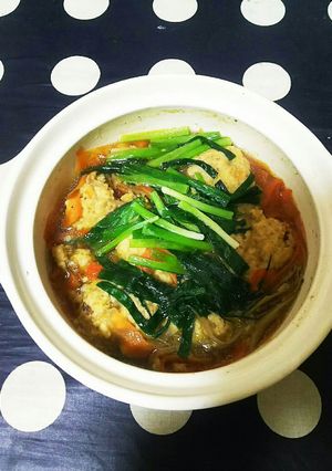 鶏だんご、にんじん、ごぼうの煮物-レシピのメイン写真