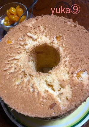 きんかんシフォンケーキ20センチ-レシピのメイン写真