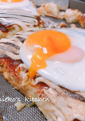 豆腐と長芋でふわとろお好み焼き-レシピのメイン写真