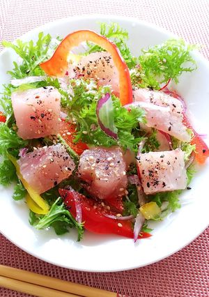 びん長マグロのサラダ丼-レシピのメイン写真
