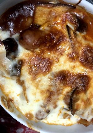 ウインナーとなすの簡単ミートソース焼き-レシピのメイン写真
