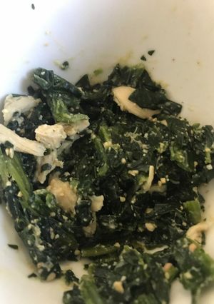 ほうれん草とささみのごま味噌和え-レシピのメイン写真