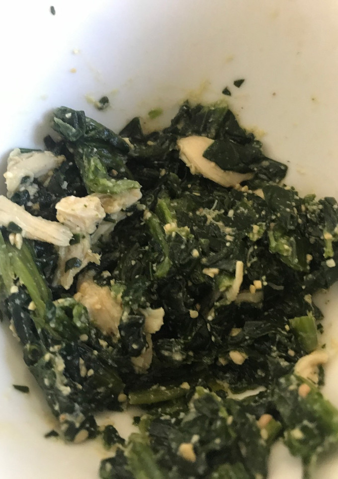ほうれん草とささみのごま味噌和え-レシピのメイン写真