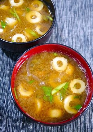 ガン予防！クレソンと竹輪のお味噌汁-レシピのメイン写真