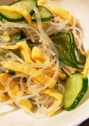 サッポロ一番ラーメンのお汁で春雨サラダ-レシピのメイン写真