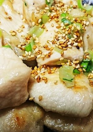 鶏胸肉のネギ塩焼き-レシピのメイン写真