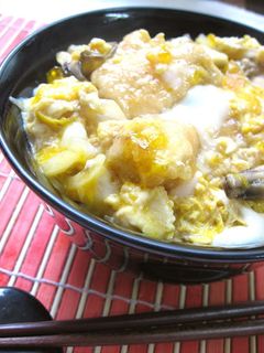 鶏と舞茸の卵とじ ~親子丼~-レシピのメイン写真