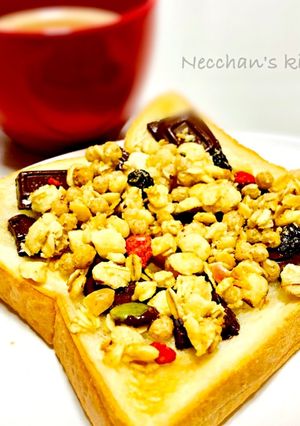 朝食に♪ココナッツフルグラチョコトースト-レシピのメイン写真