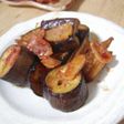 なすとベーコンのケチャップ炒め