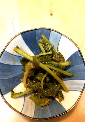 即席！簡単☆桃屋のキムチの素で水菜キムチ-レシピのメイン写真