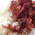 コーンビーフで朝食を