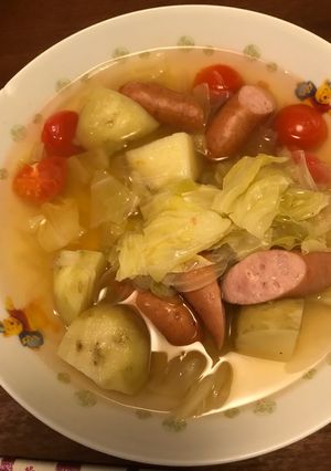 ウインナーと野菜のスープ-レシピのメイン写真