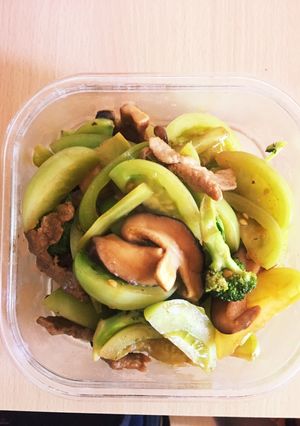 青トマトのオイスターソース炒め-レシピのメイン写真
