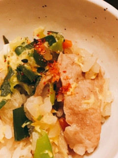 サッポロ一番塩ラーメンのスープで雑炊-レシピのメイン写真