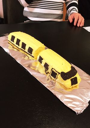 ドクターイエローケーキ 3歳誕生日覚書-レシピのメイン写真