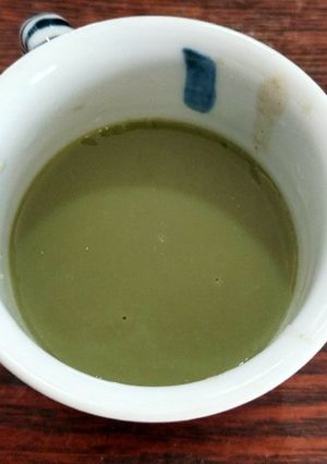 作業5分。おしるこの余りで抹茶スイーツ。-レシピのメイン写真