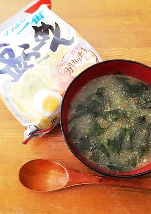 ＊サッポロ一番塩ラーメンでワカメスープ＊-レシピのメイン写真