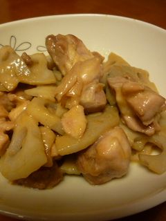 ◎鶏もも肉とれんこんの味噌炒め-レシピのメイン写真