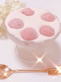 いちごꕤアイスの実とヨーグルトアイス♡-レシピのメイン写真